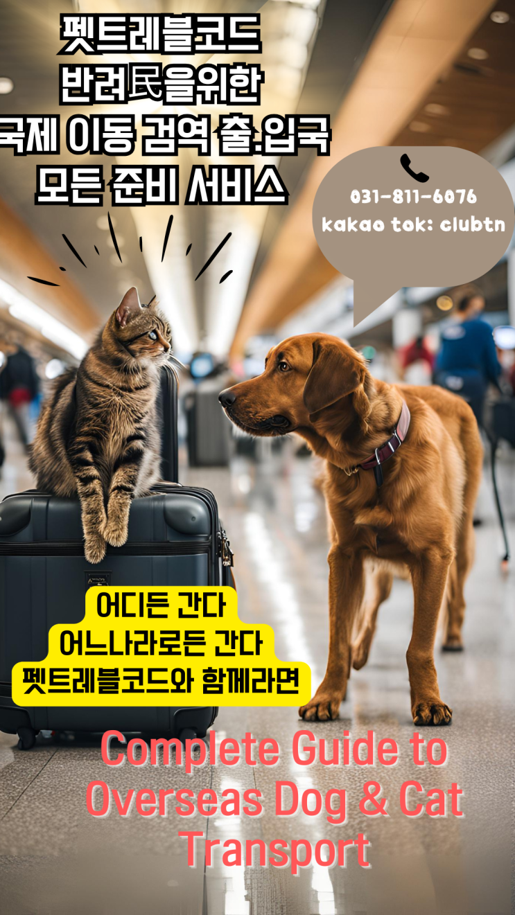  반려동물 강아지 고양이 해외운송 국제운송 해외이동 전문 에이전시社