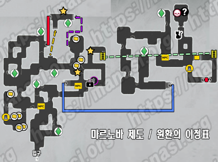  메타포 : 리판타지오 – 마르노바 제도 / 원환의 이정표 지도 / 공략 및 수집품 공략
