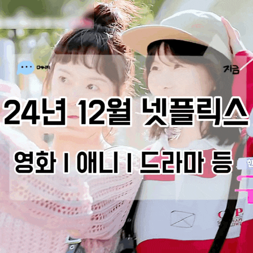 2024년 12월 넷플릭스 영화 드라마 애니메이션 추천 모음