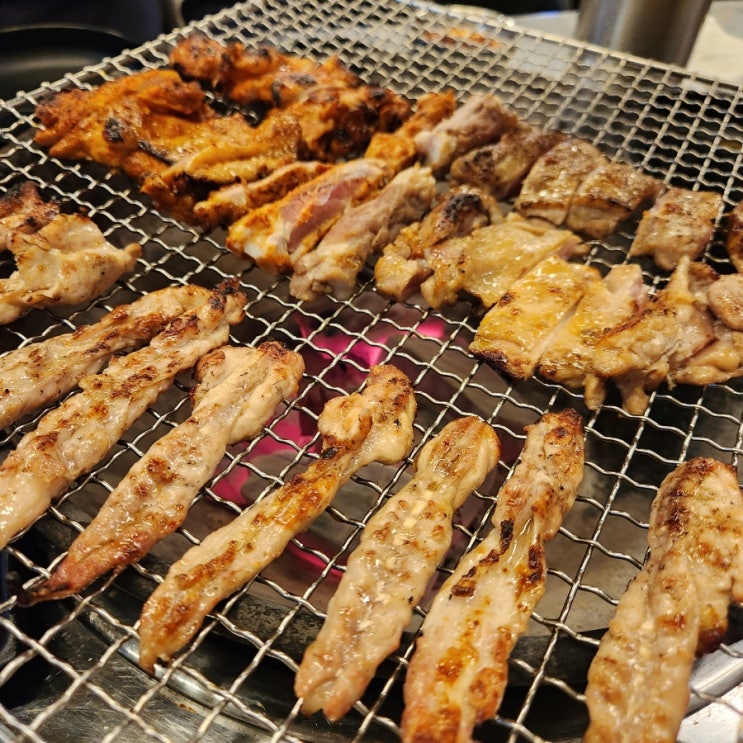  상남숯불닭갈비 가성비있는 숯불에 구워 먹는  논닭숯불닭갈비 상남점