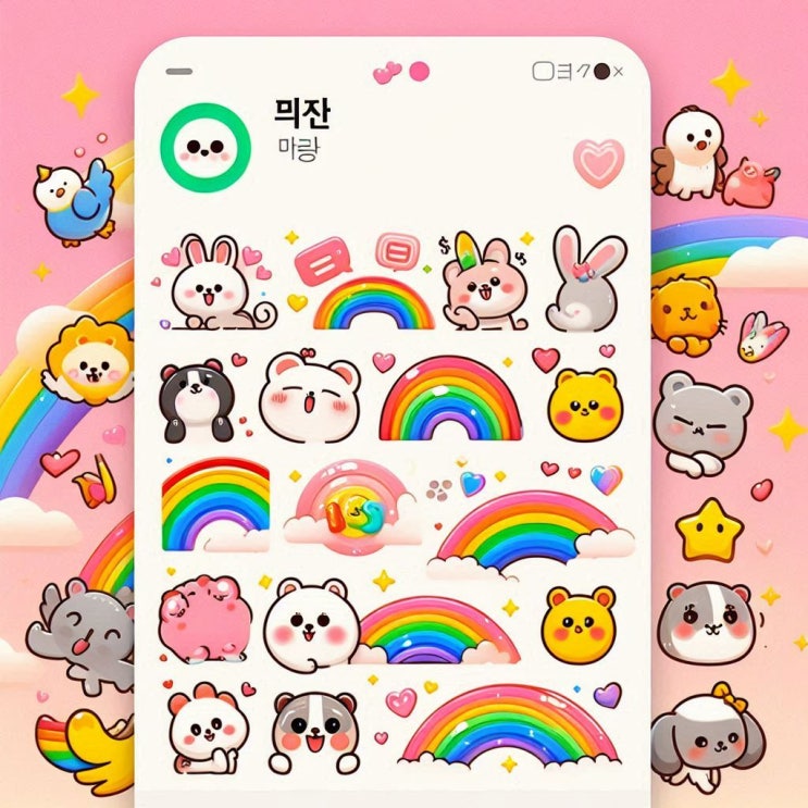  카카오톡 테마 스타일 선택 적용