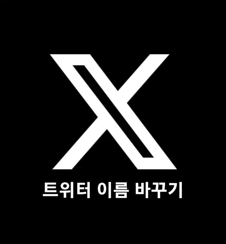  트위터 이름 바꾸기: X 닉네임 변경 방법
