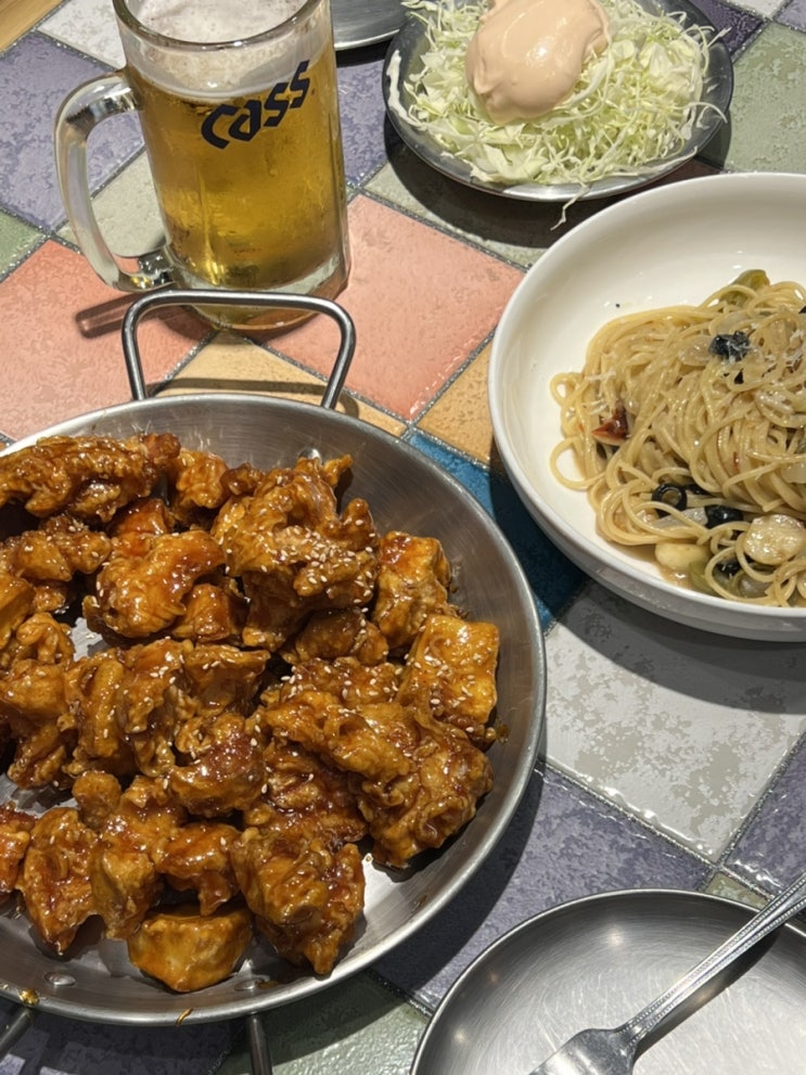  원종역맛집 베르네닭강정 생맥주와 잘 어울림