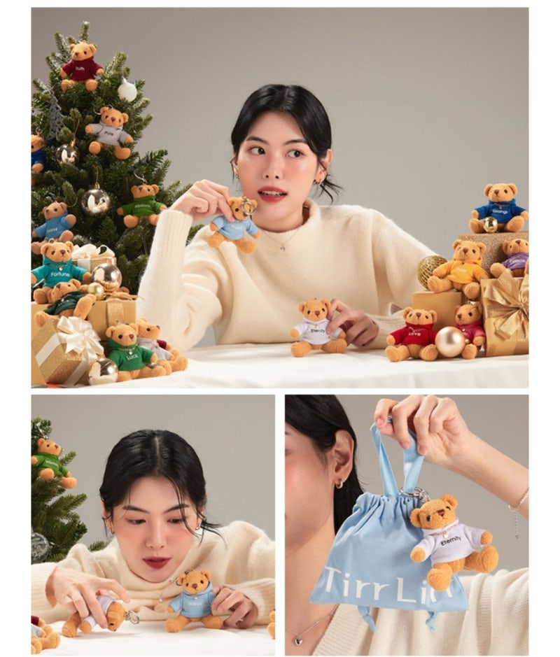 연말선물하기 좋은 티르리르 주얼리 FW신상 티르티르x조안테디베어 콜라보키링 카카오톡선....