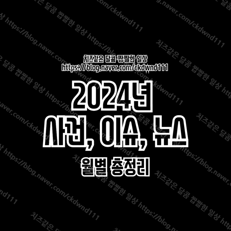 2024년 주요 사건, 이슈, 뉴스 월별 총정리