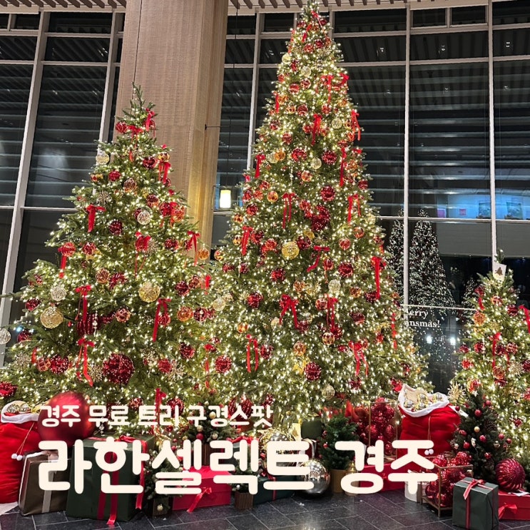  경주 크리스마스 트리 무료 구경 위치 인증샷 이벤트 경주 라한셀렉트 데이트