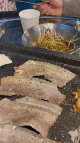  잠실새내역고기집 '오미리 세겹살' 냉동 삼겹살 가성비 맛집 추천