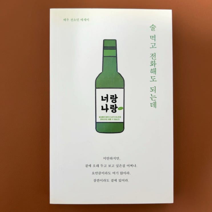  사랑꾼 전소민 시집, 술 먹고 전화해도 되는데 책 후기