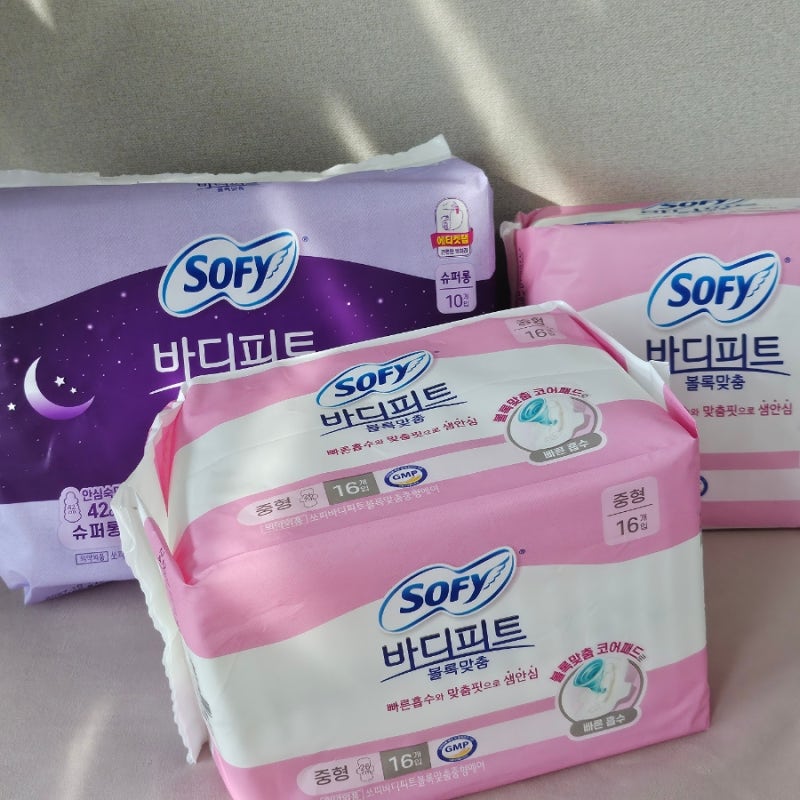 올영세일 1+1 SOFY 쏘피바디피트 볼록맞춤 생리대 후기