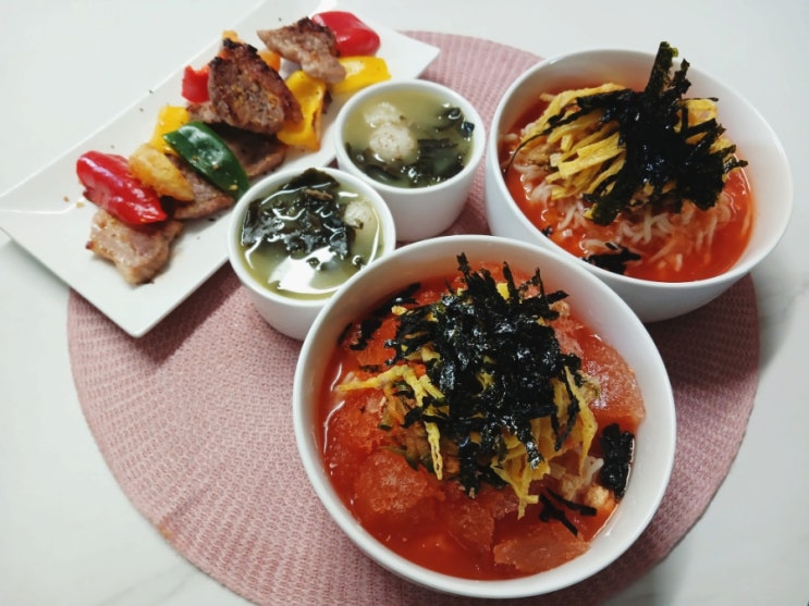  주영선 국수밀키트 김치말이국수