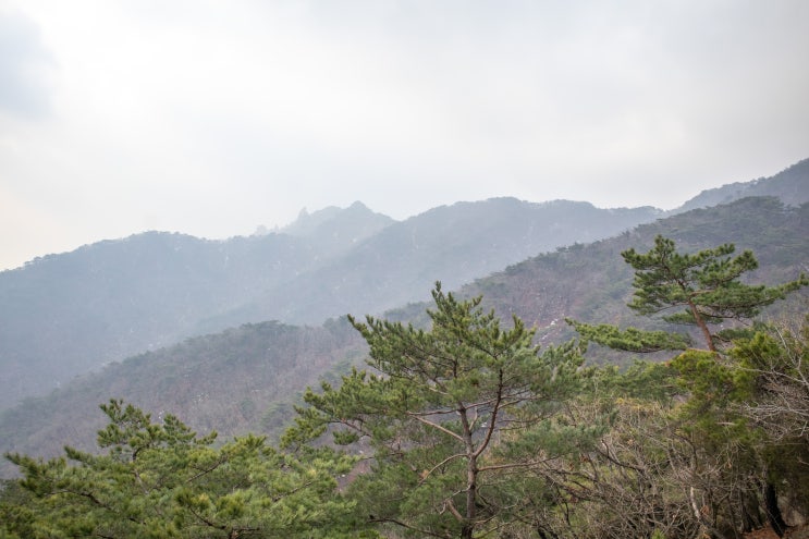  도봉산 등산 코스 신선대 비 오는 날 우중산행 공영주차장