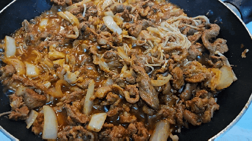  오리불고기 저녁 한상