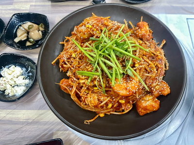  군산 해물찜 파는 나운동 싸다아구찜에서 순살 아구찜 먹음