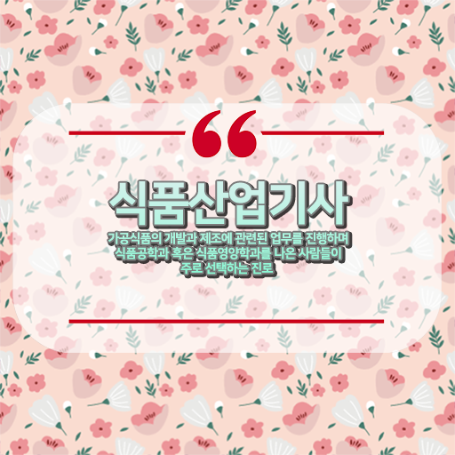  식품산업기사 취업 식품산업기사 시험자격 집에서 온라인으로 편하게 성공한 과정