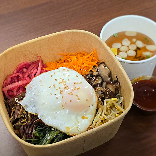  안암역맛집 비비당 안암본점, 신선한 육회비빔밥과 제육산채비빔밥 포장 후기!
