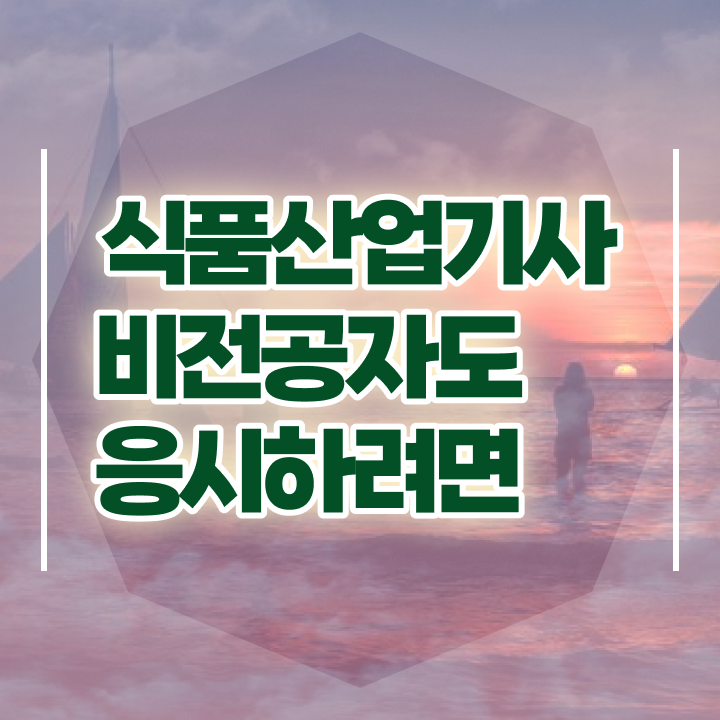  식품산업기사 취득자격 인강으로 단기간에 성공한 방법