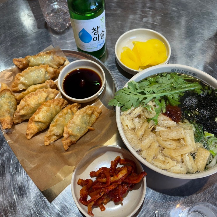  순천역 근처 맛집 _ 따뜻하고 얼큰한 국물에 만두까지 해장도 술 한잔도 가능한 한신우동 순천역점
