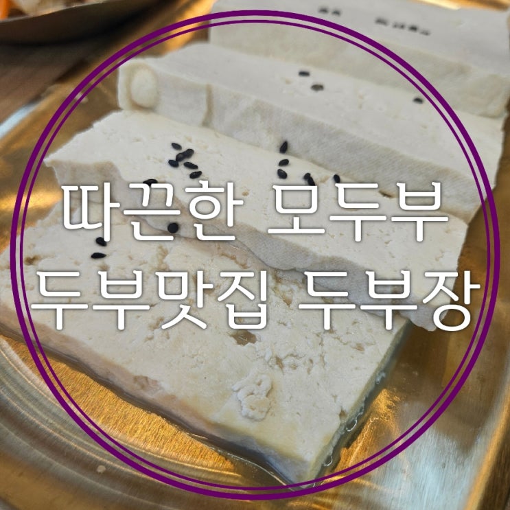  세종순두부맛집 두부장 고소한 모두부와 얼큰한 순두부