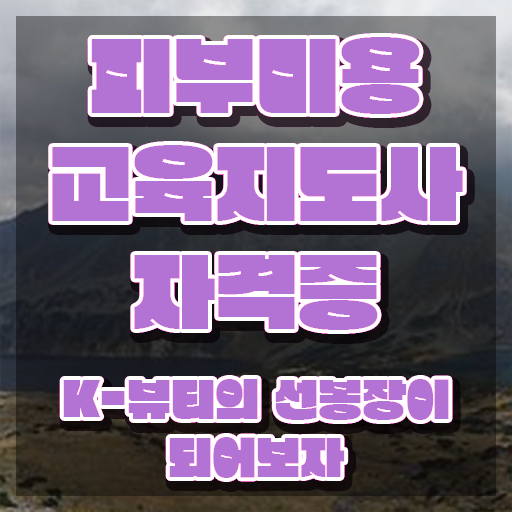 , 피부미용교육지도사 자격증 온라인 교육으로 합격한 후기 및 취업 전망