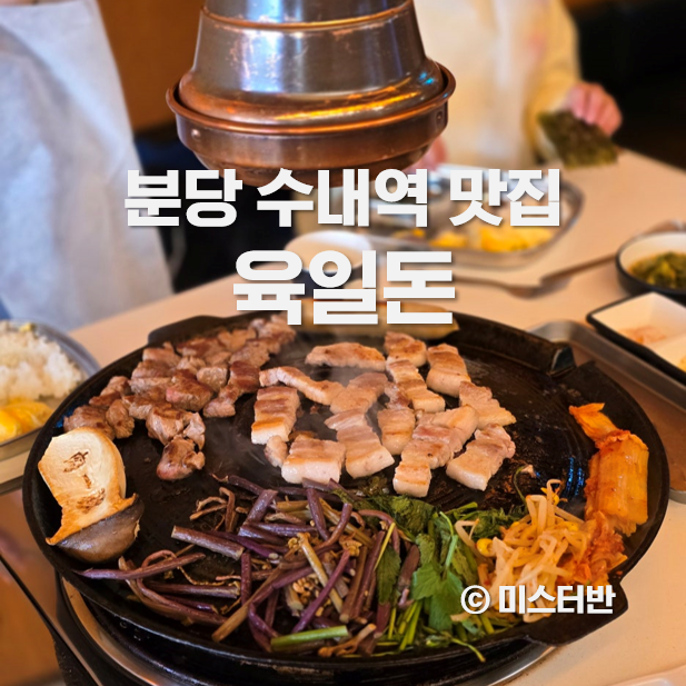  분당 수내역 맛집 신해철거리 삼겹살 육일돈