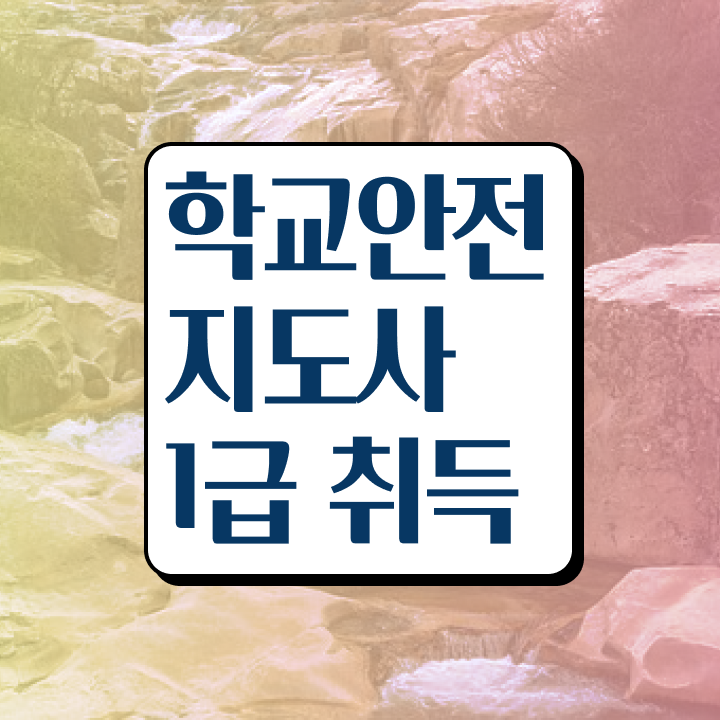  , 학교안전지도사 자격증 한달 만에 학습한 후기 궁금하셨다면