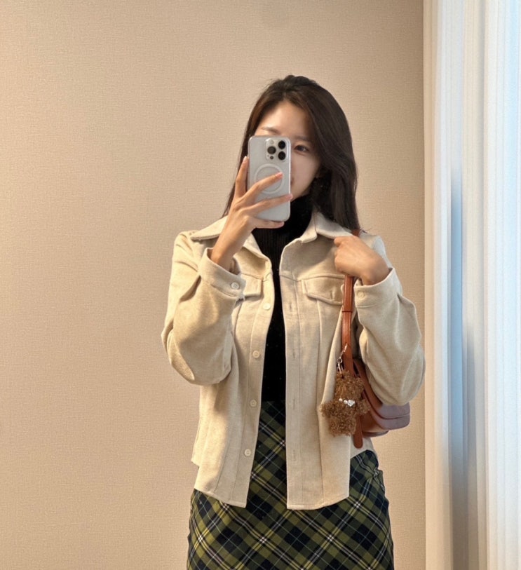  리카노 골덴셔츠 코듀로이자켓 | 직장인 겨울데일리룩