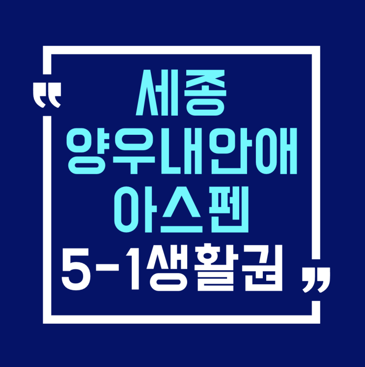  세종 양우내안애 아스펜 5-1생활권 아파트 공급안내