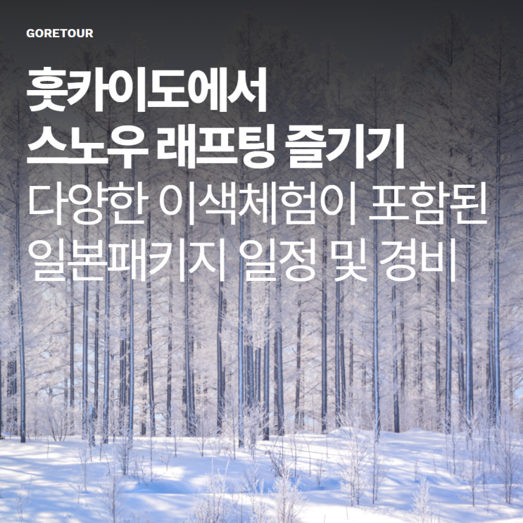  훗카이도에서 스노우 래프팅 즐기기ㅣ시키사이노오카 오타루 온천호텔 미술관 열차탑승 관람차