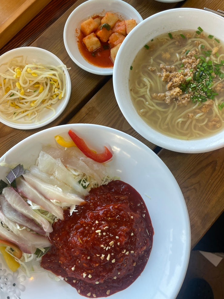  제주도 구좌읍 맛집 곰막식당 곰막횟집 회국수
