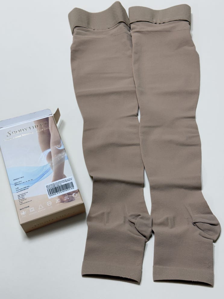  [바디슬릭 압박스타킹] 하지정맥류 압박스타킹 허벅지 확장형 밴드 후기 수면 착용 가능 BODYTHLET COMPRESSION STOCKING