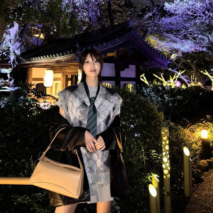  소녀시대 수영 일본 여행 패션 코디, 루에브르 Goutte 숄더백 추천!