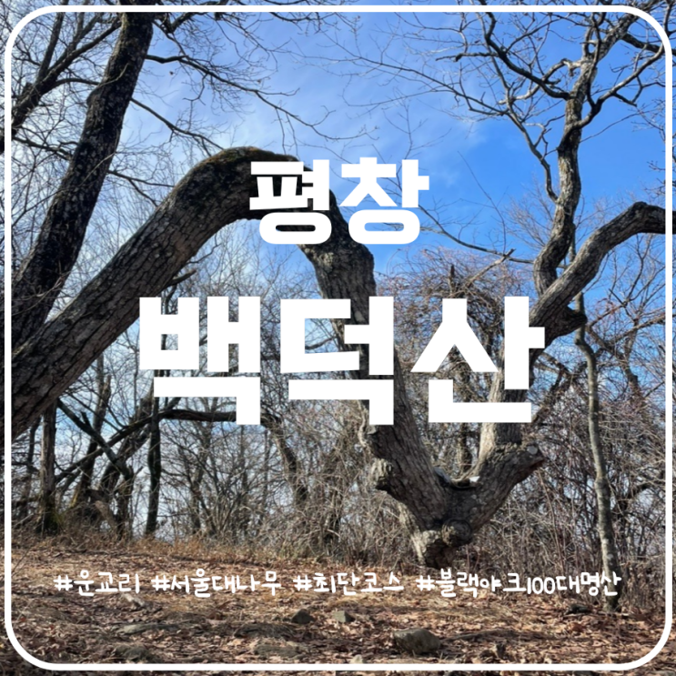 강원도 영월 평창 백덕산 최단코스 운교리코스 강원도 영월 평창 백덕산 최단코스 운교리코스