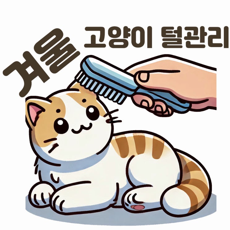  겨울철 고양이 털관리 빗질이 중요한 이유