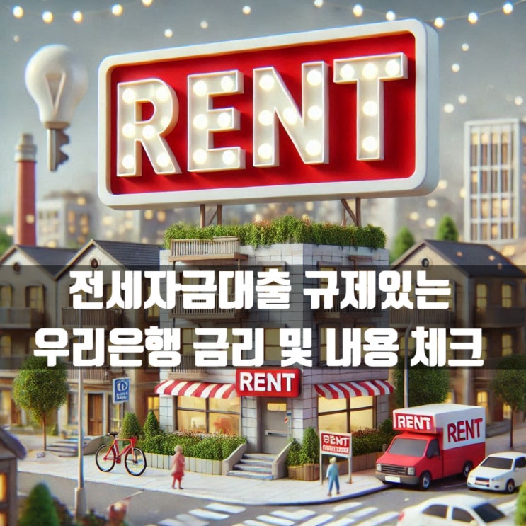  전세자금대출 규제있는 우리은행 금리 및 내용 체크!