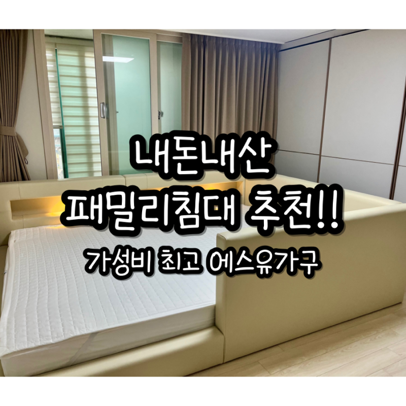 내돈내산 가성비 패밀리침대 추천(에스유가구)