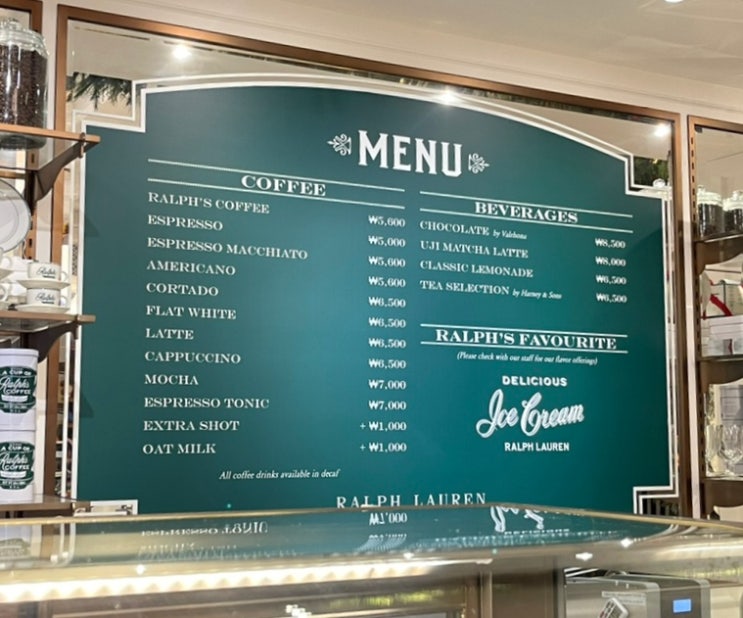  케이크 맛집 랄프스 커피 가로수길 굿즈 및 더블알엘(RRL)+폴로 매장
