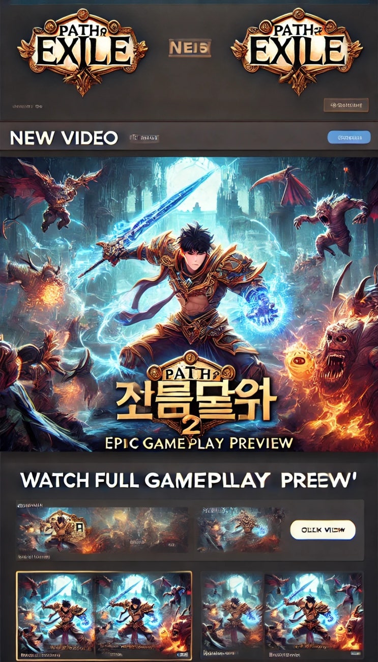  출시 임박! 핵앤슬래시 기대작 'POE 2' 얼리 액세스 미리보기