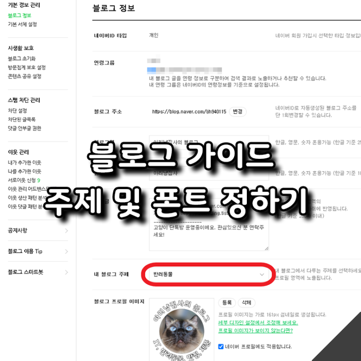  블로그 키우기 - 주제 선정부터 폰트 설정까지 기본기 다지기