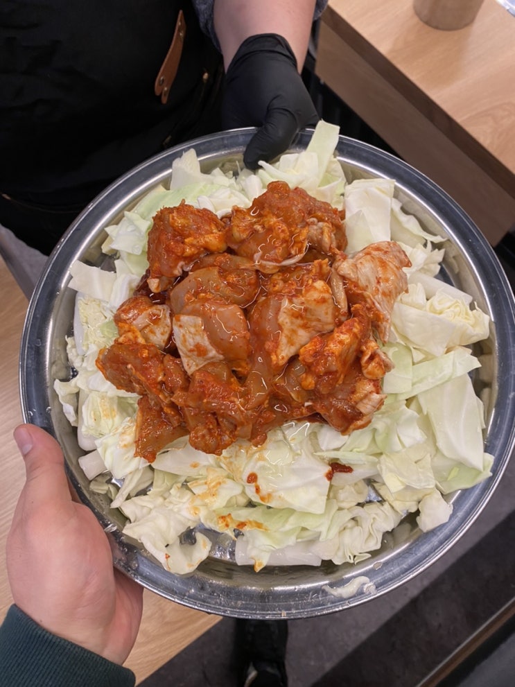  군산 5.5 닭갈비 가족식사 군산 수송동 닭갈비 철판요리 부럽지 않은 중독성 있는 맛