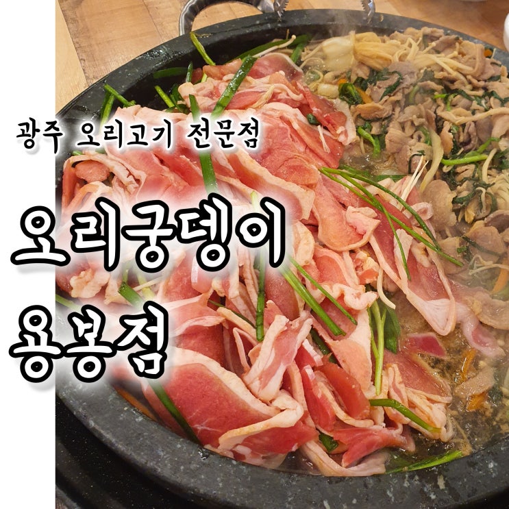 광주 오리고기 전문점 오리궁뎅이 용봉점에서 참숯구이로? 오리불고기로? 뭘 먹어볼까나!?