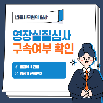  영장실질심사 결과 확인
