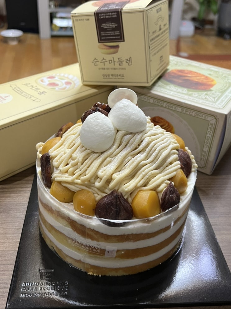  대전 성심당 케익부티끄 알밤시루 케이크 및 빵 추천
