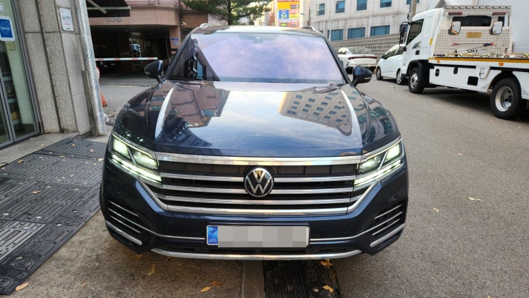  인천 폭스바겐 투아렉 카플레이 안드로오토 풀스크린 확장작업