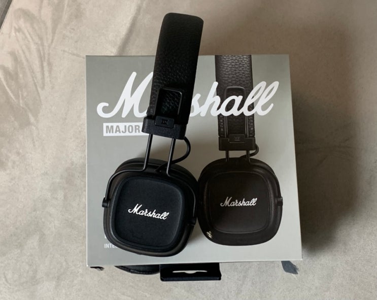 Marshall Major 4 마샬 메이저 4 블루투스 헤드폰 블랙 언박싱 및 사용후기 Marshall Major 4 마샬 메이저 4 블루투스 헤드폰 블랙 언박싱 및 사용후기