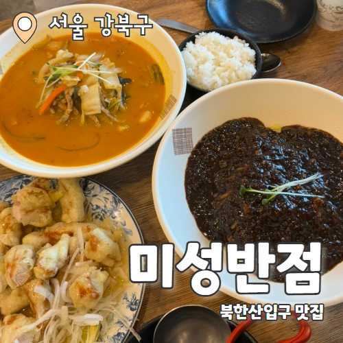  미성반점 : 4.19 민주묘지역 대통령 전담요리사 중식 맛집 내돈내산 후기
