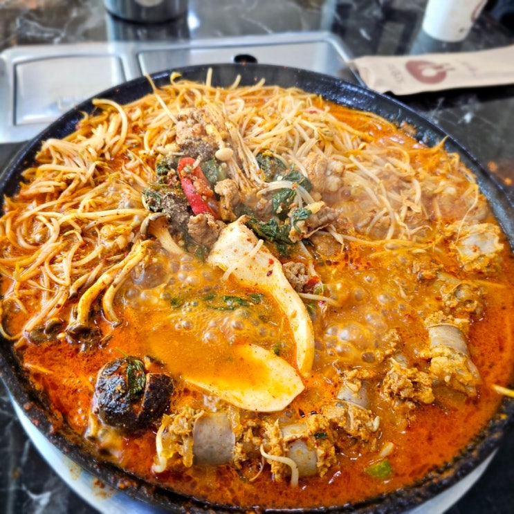  울산 구영리 맛집 사리 무한리필 한우곱창순대전골 정성순대