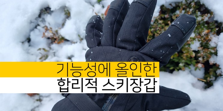 방수 스키장갑 스노우보드 장갑 추천 3M 소재에 스마트폰 터치도 가능