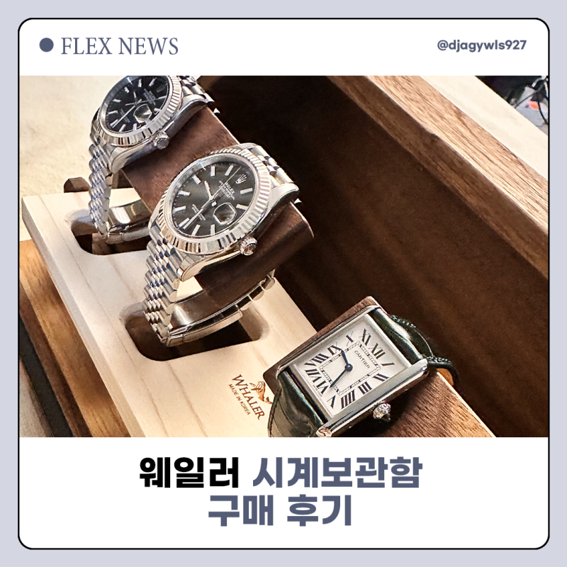 웨일러 시계보관함 구매 후기