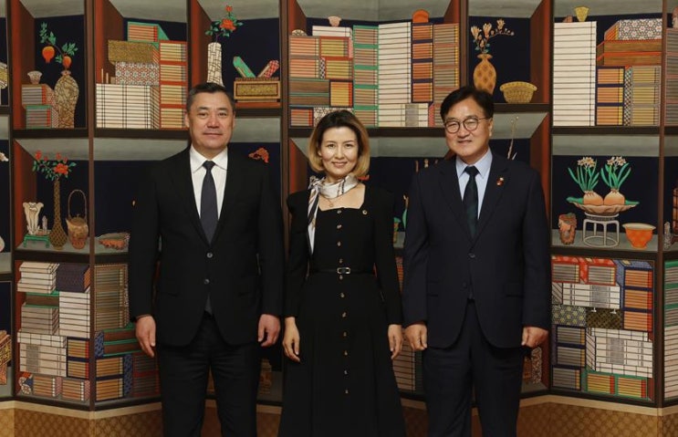 <b>국회의장</b> 주최 최초 방한한 키르기즈공화국 대통령 환영 <b>만찬</b>... 