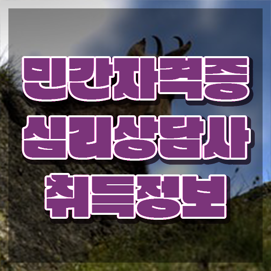  상담심리사 심리상담사 , 심리상담사 자격증 쉽고 간편하게 취득한 노하우 정리해봤어요